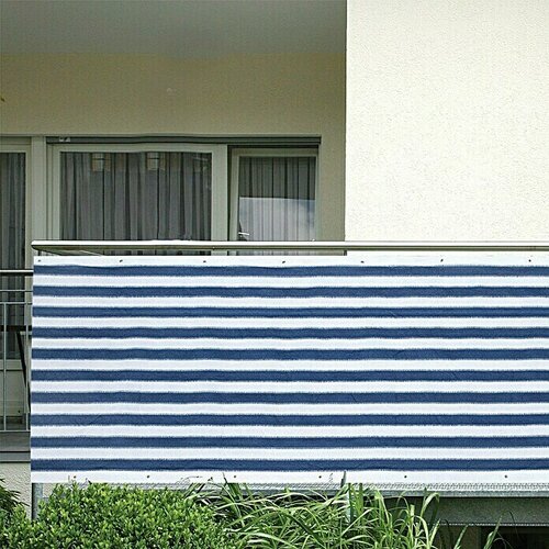 GARDOL Zaštita od pogleda za balkon (Plavo-bijele boje, 5 x 0,9 m) Cijene