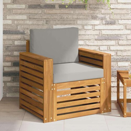  Set vanjskih sofa s jastukom Prirodna 79 x 63 x 73 cm - Prirodna i svijetlo siva &Scaron;iroka ravnina Cijene