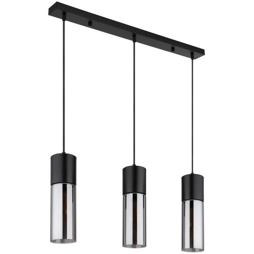 Globo 21000-3HBN - Luster na sajli ANNIKA 3xE27/25W/230V crne boje Slike