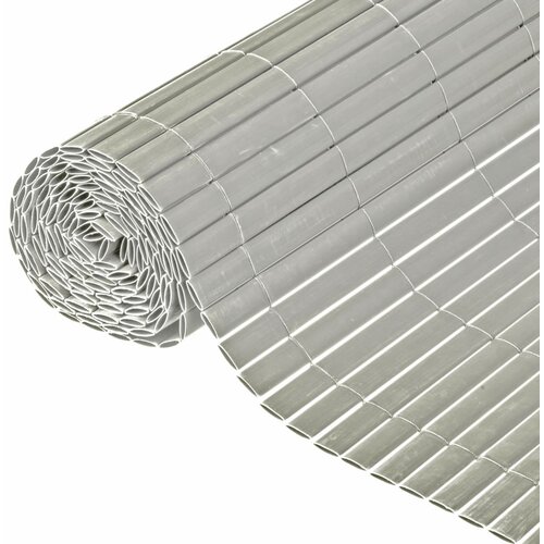 Nature Dvostranska vrtna pregrada PVC 1,5x3 m siva Cene