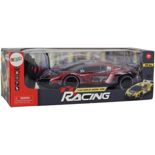 Rc sportski automobil na daljinsko upravljanje, crvena svjetla u mjerilu 1:16 Slike
