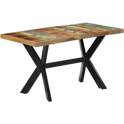  Blagovaonski stol od masivnog obnovljenog drva 140 x 70 x 75 cm Cijene