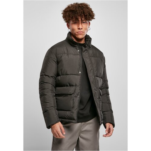Urban Classics Plus Size Short Puffer Jacket black Slike