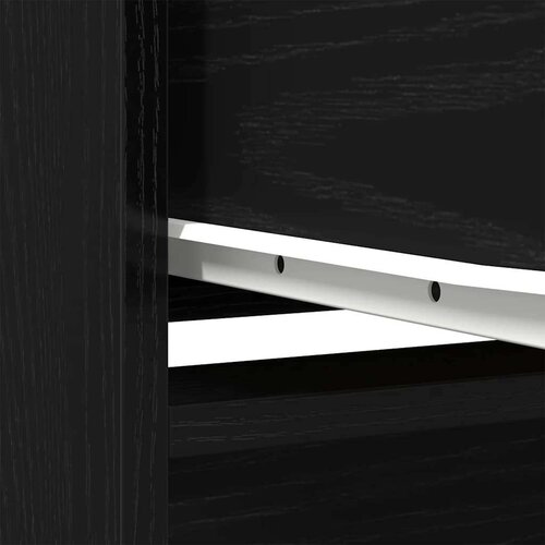 VidaXL Ormar s ladicom crni hrast 55,5x34x119,5 cm konstruirano drvo Slike