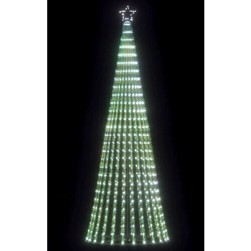vidaXL Osvetljena novoletna jelka stožec 475 LED hladno bela 247 cm Cene