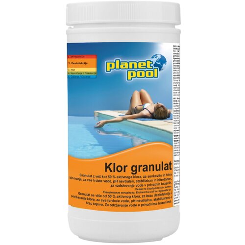 PLANET POOL Klor granulat Planet Pool Chemclor (50 % aktivnega klora, 1 kg) Slike