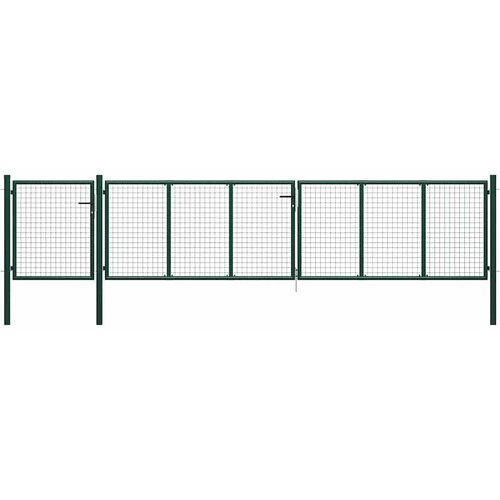  Vrtna vrata Čelik 500x100 cm Zelena Cene