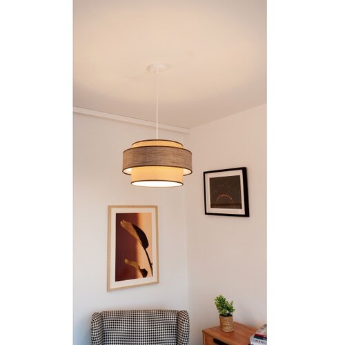 Visilica na sajli GRACE 1xE27/60W/230V prečnik 40 cm bež/braon Slike