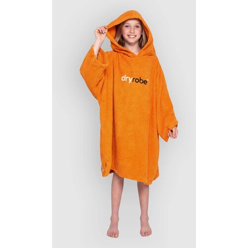 Dryrobe Towel Robe Organic Kids 10-13 Surf poncho orange Slike
