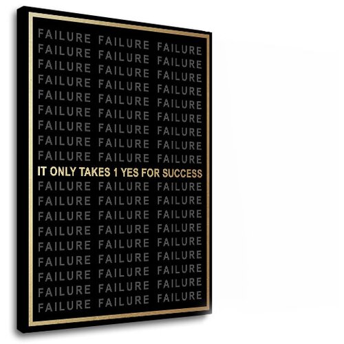  Motivacijska slika na platnu About success_002 (moderne slike) Slike