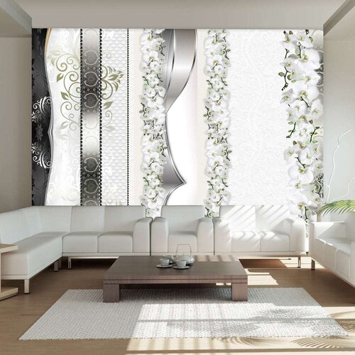  Tapeta - Parade of orchids in shades of gray 150x105 Cijene