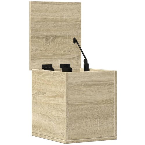  Kutija za pohranu boja hrasta 30x35x35 cm od konstruiranog drva Slike