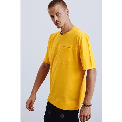 DStreet Yellow men's T-shirt