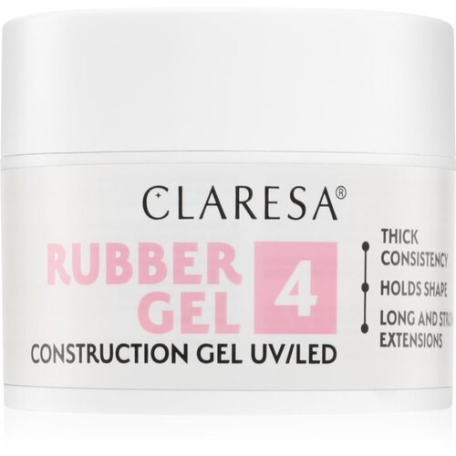 Claresa Rubber Gel Construction Gel UV/LED gel lak za podalj&amp;scaron;evanje nohtov odtenek 04 45 g Slike