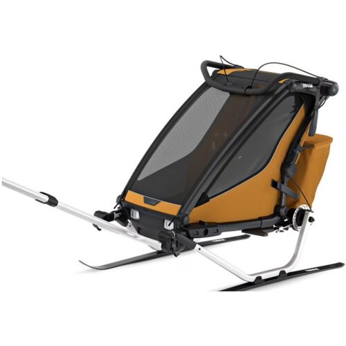 Thule &amp;scaron;portni voziček kolesarski single Chariot Sport 2 natural gold Slike