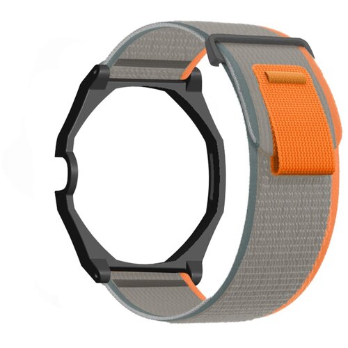 INF Nylon in PC dvo-delni zankast pa&scaron;ček 26cm x 2.2cm za AP x Swatch Grey+Orange, (5000369166) Cene