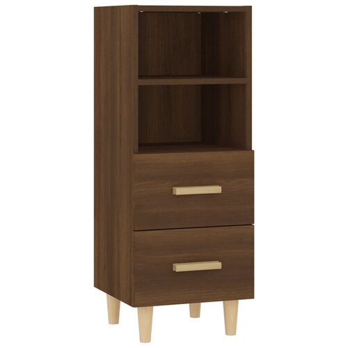 Maison Chic Komoda - Predalnik rjavi hrast 34,5x34x90 cm konstruiran les, (21718031) Slike