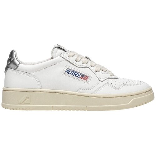 Autry Medalist Low W - White/Silver Bijela Slike