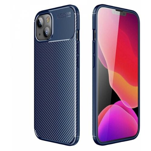 Nillkin silikonski ovitek carbon za iphone 13 6.1 - moder Slike
