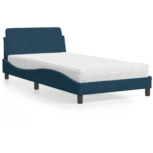  Krevet s madracem Dover plavi 100 x 200 cm bar&amp;scaron;unasti Slike