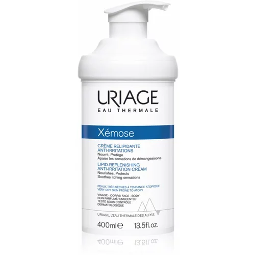 Uriage Xémose Lipid-Replenishing Anti-Irritation Cream umirujuća i hranjiva krema za vrlo suhu kožu tijela i lica 400 ml unisex