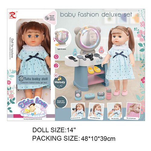  Lutka za igru Kinga sa toaletnim stolićem + rekviziti Cijene