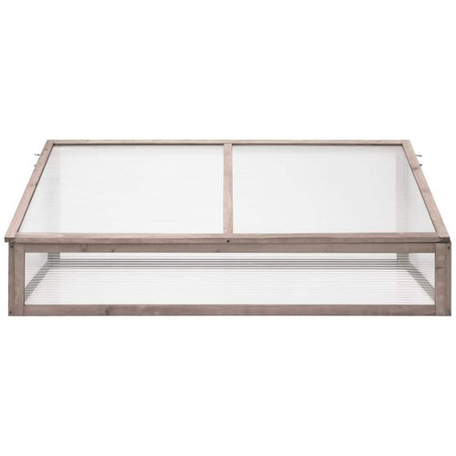 Staklenik sivi 110 x 56 x 39 cm od jelovine Slike