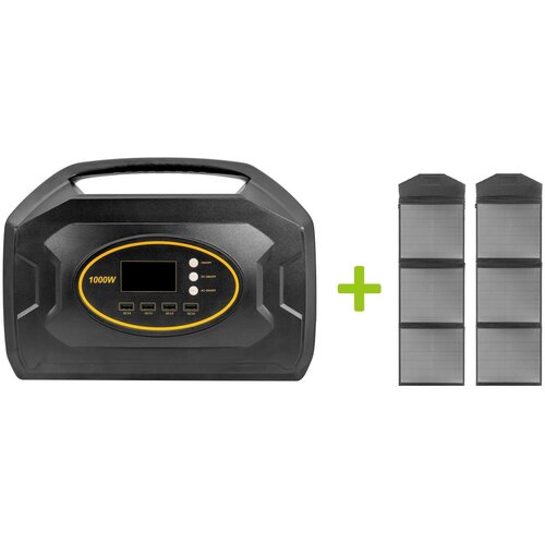 OXE Powerstation S1000 i 2x solarni panel SP100W + torba za kabel! Slike