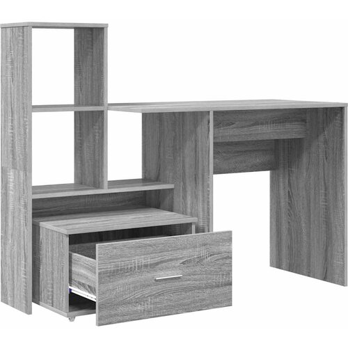  Stol Siva Sonoma 131,5 x 50 x 106,5 cm Konstruirano drvo Slike