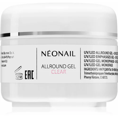 NeoNail Allround Gel Clear gel za gelirane i akrilne nokte 15 ml