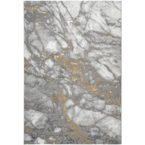XXXL tkana preproga 80/150 cm taftano siva, zlate barve Slike