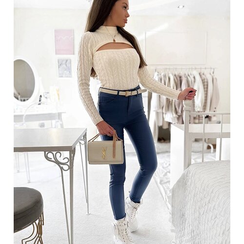 Gemre Blue waxed trousers Benicio Cijene