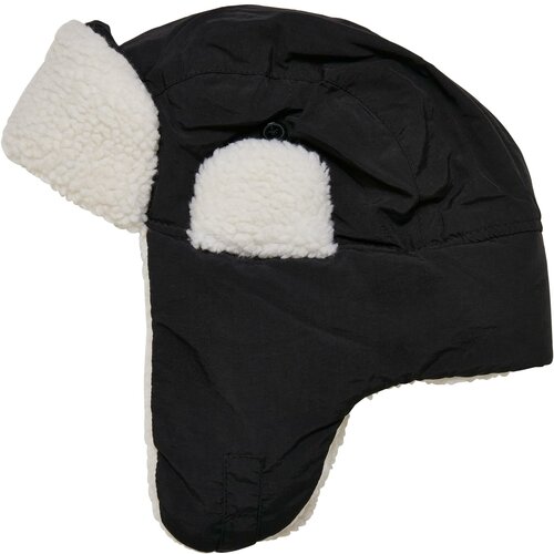 Urban Classics Accessoires Nylon Sherpa Trapper Hat black/offwhite Slike