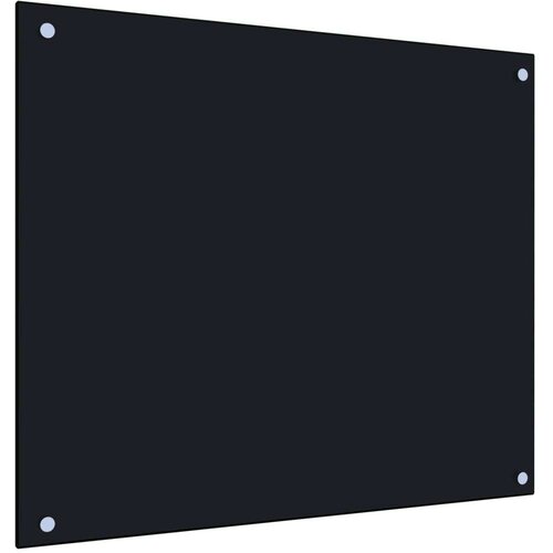 vidaXL Kuhinjska zaščitna obloga črna 70x60 cm kaljeno steklo Cene