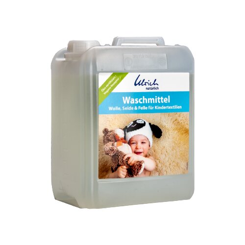 Ulrich nat&amp;uuml;rlich Tekoči detergent za pranje otro&amp;scaron;kega tekstila - za volno, svilo in krzno - 5 l Slike