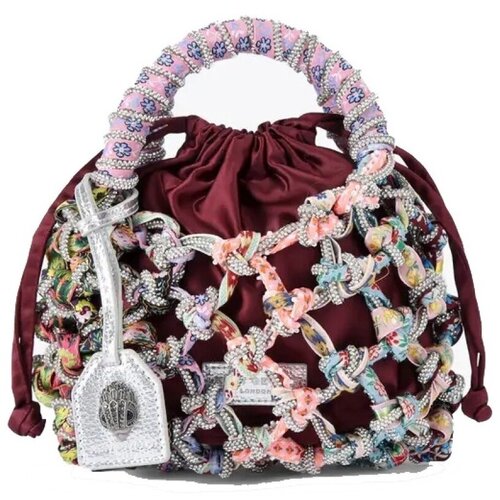 Kurt Geiger London Ročne torbice SM MACRAME CRYSTAR BAG Bordo Slike