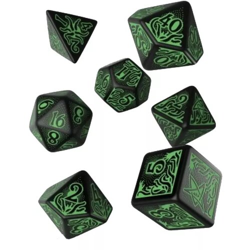 Other call of cthulhu 7th edition black & green dice set Cene