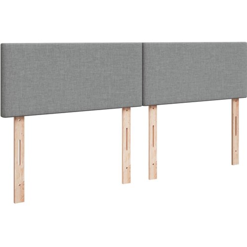  Krevet s oprugama i madracem svjetlosivi 180x200 cm od tkanine Slike