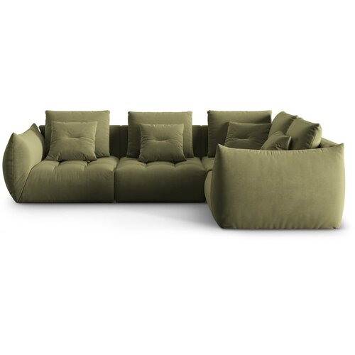 Micadoni Svijetlo zelena kutna garnitura od bouclé tkanine (s desnim kutom) Bloom – Home Cijene