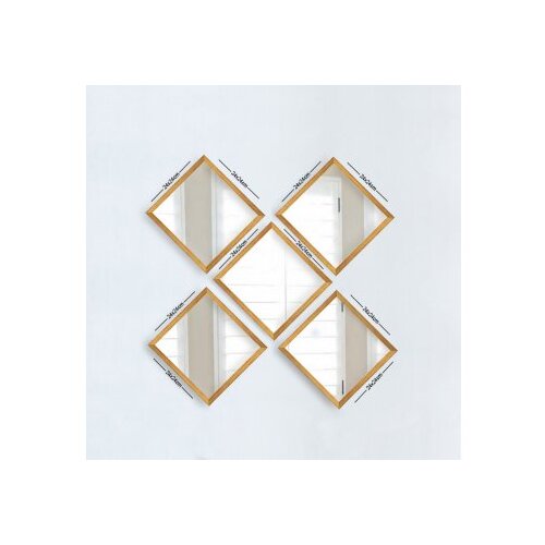 Hanah home Set ogledala SETAYNA_028, zlatna Cene