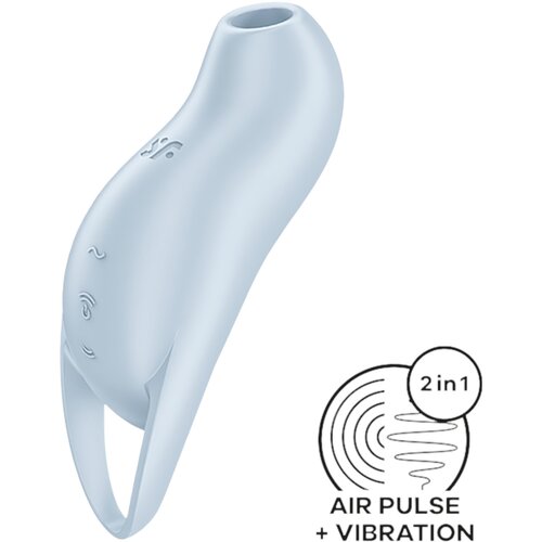 Satisfyer Pocket Pro 1 - stimulator klitorisa na baterije, zračni valovi (plavi) Slike