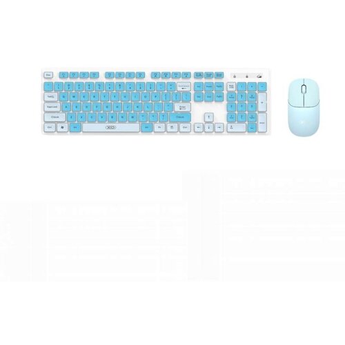  Tastatura XO KB-05 wireless + mi&amp;scaron; Blue Slike
