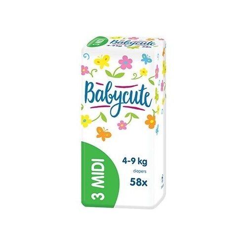 Babycute pelene Midi 3 58kom Slike