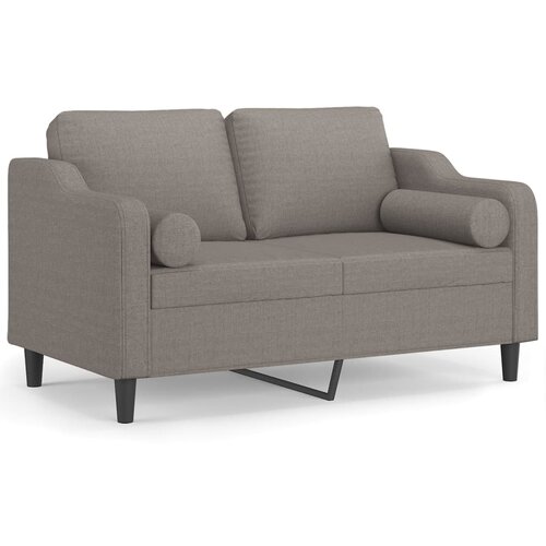 vidaXL Kavč dvosed z blazinami taupe 120 cm blago, (20923882) Cene