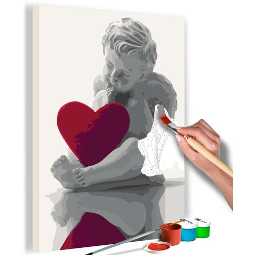  Slika za samostalno slikanje - Angel (Red Heart) 40x60 Slike