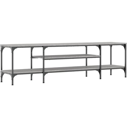 Maison Chic TV omarica - TV enota - Televizijska omarica siva sonoma 161x35x45 cm inženirski les in železo, (21700330) Slike
