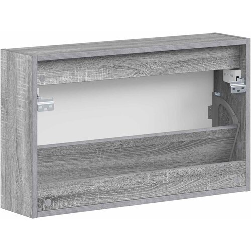  Ormar za cipele na zidu ZWOLLE 71 x 17 x 43 cm Siva Sonoma Slike
