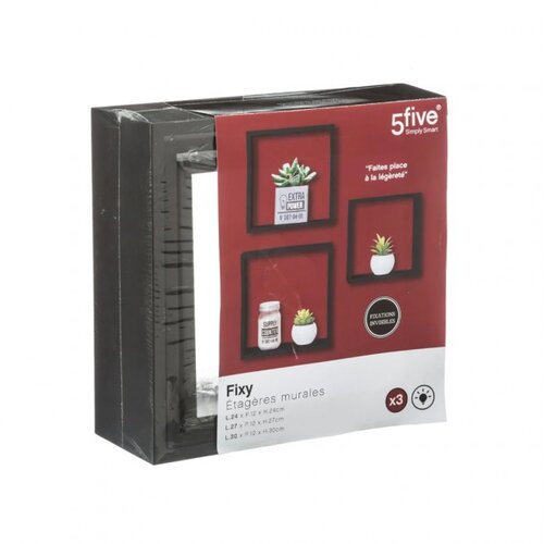 5five FIVE FIXY set polica 3KOM KOCKA CRNE Cijene