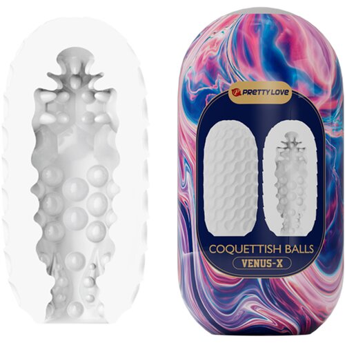 Pretty Love Coquettish Balls masturbator od TPE-a &amp;mdash; 13,1 cm &amp;mdash; BI 14932-2 Slike
