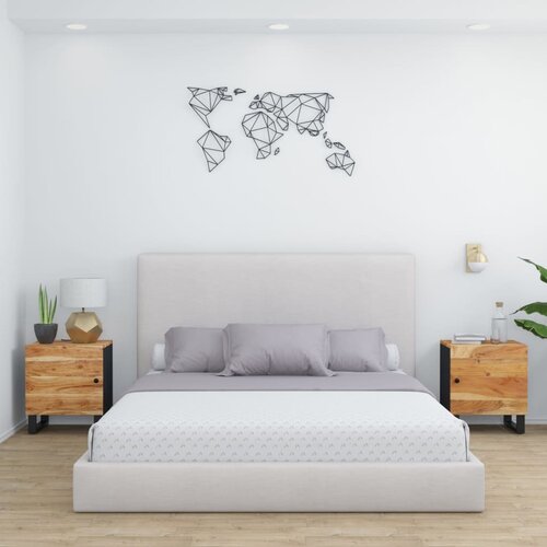 vidaXL Noćni ormarići 2 kom 40 x 33 x 46 cm masivno bagremovo drvo Cijene